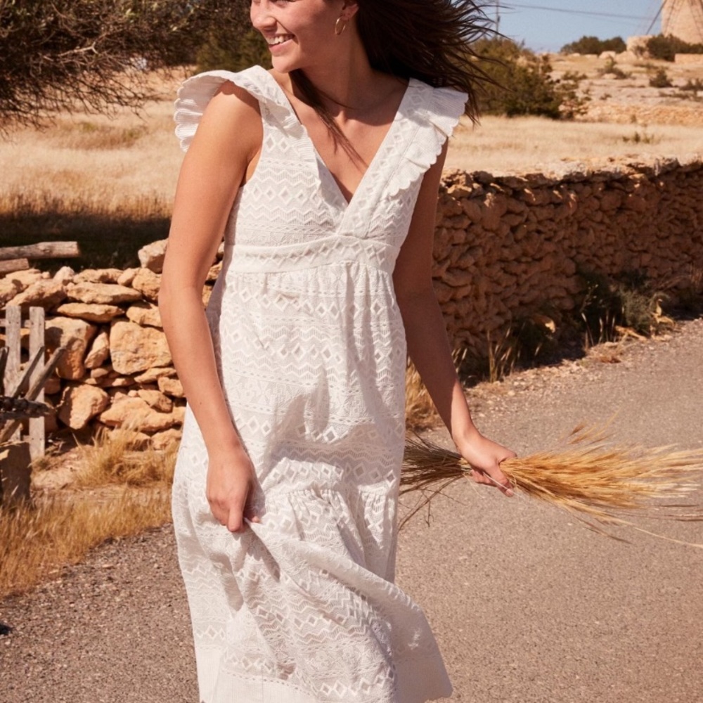 SOLD - Sezane Midi-length Sleeveless Dress NWT